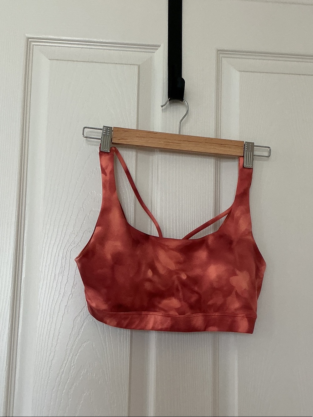 Athleta Rust Coral Tie-Dye Sports Bralette